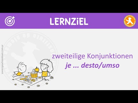 B12 - Grammatik leicht gemacht:  🏔️ zweiteilige Konjunktionen - je ... desto/ je ... umso