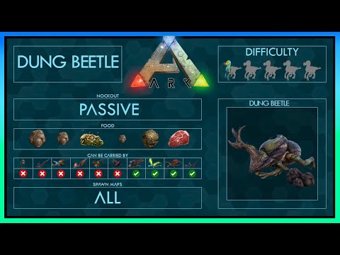 Dung Beetle easy Tame + Abilities | Full Guide + Trap | Ark