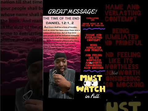 Everlasting Life or Shame and Contempt?  ( Red pill or blue pill) Daniel 12:1-2