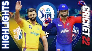 𝗰𝘀𝗸 𝘃𝘀 𝗱𝗰 - Chennai Super Kings vs Delhi Capitals Match Highlights IPL 15 Cricket 2022