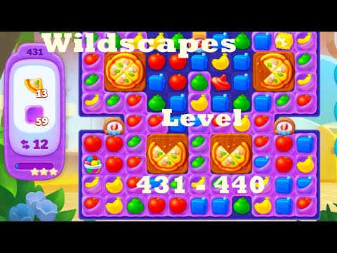 Wildscapes Level 431- 440 HD Walkthrough | Gameplay | 3 - match game | ios | android | pc | app