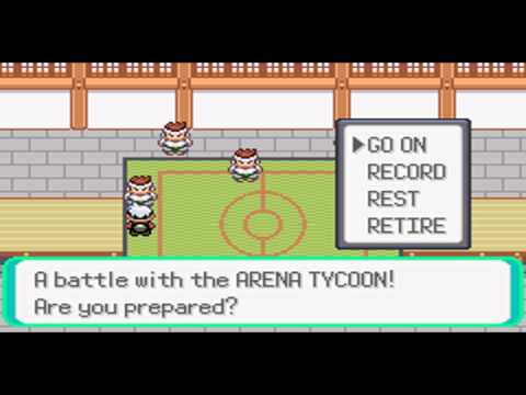 Let's Play Pokemon Emerald part 86 - The Battle Arena and Arena tycoon greta