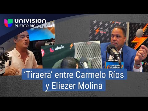 ‘Tiraera’ entre Carmelo Ríos y Eliezer Molina al aire deja en shock a Rubén Sánchez