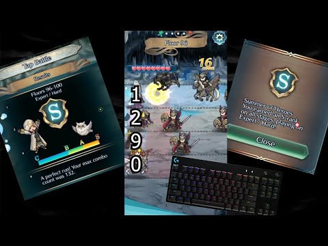 Osu!Mania player S Ranks Every Tap Batle Floor with Keyboard on Expert/Hard