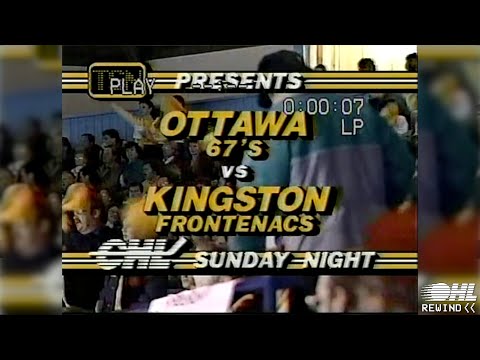 OHL Rewind - Wayback Wednesday: Ottawa 67's @ Kingston Frontenacs - March 4th 1990