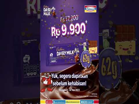 Promo Cadbury 62 g di Indomaret 01 - 14 Februari 2023 #shorts #cadbury #valentinesday #indomaret