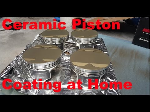 Turbo K24 Accord: Ceramic Coating Pistons at Home with Cerakote