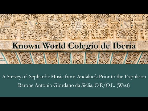 A Survey of Sephardic Music from Andalucía Prior to the Expulsion