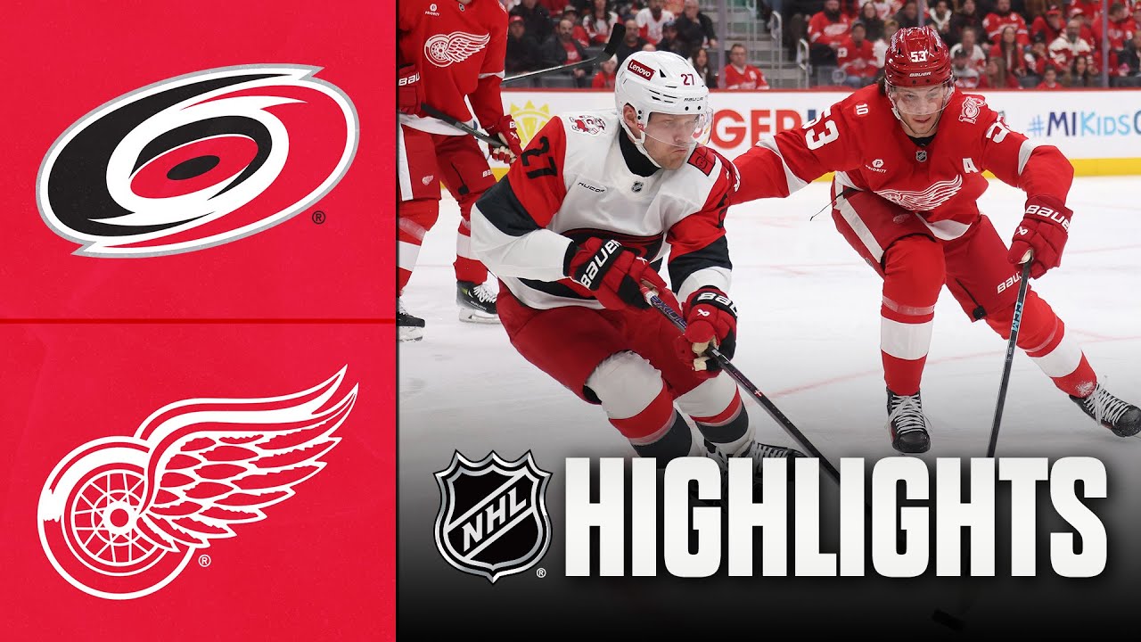 Hurricanes vs. Red Wings | NHL Highlights | January 12, 2026