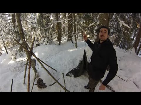 Testaufnahmen: Gebrauchte Action Kamera GoPro Hero 3, Wald, Schnee, Winter | Bushcraft Lexikon