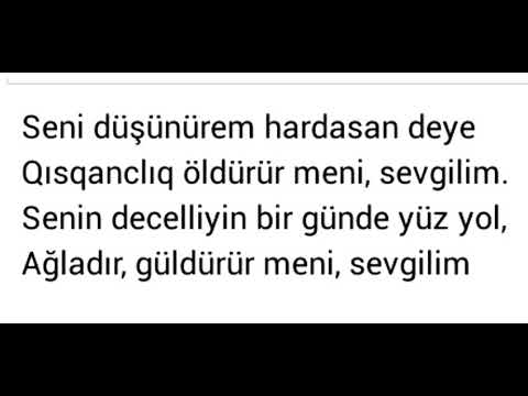 Niyaməddin Bilesuvarlı sevgilim