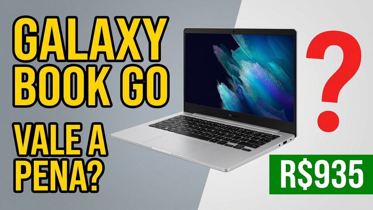 Miniatura da avaliação em vídeo de Notebook Samsung Galaxy Book Go Snapdragon Windows 11 Home