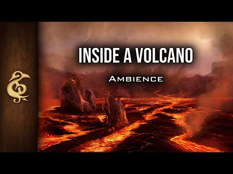 Inside A Volcano | Magma, Searing Fire, Lava, Ambience | 1 Hour #dnd