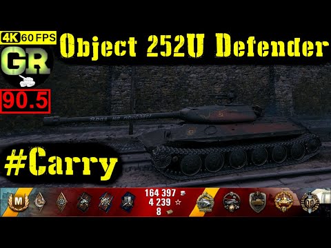 90_World of Tanks Object 252U Defender WoT Replay - 9 Kills 6.2K DMG(Patch 1.4.0)