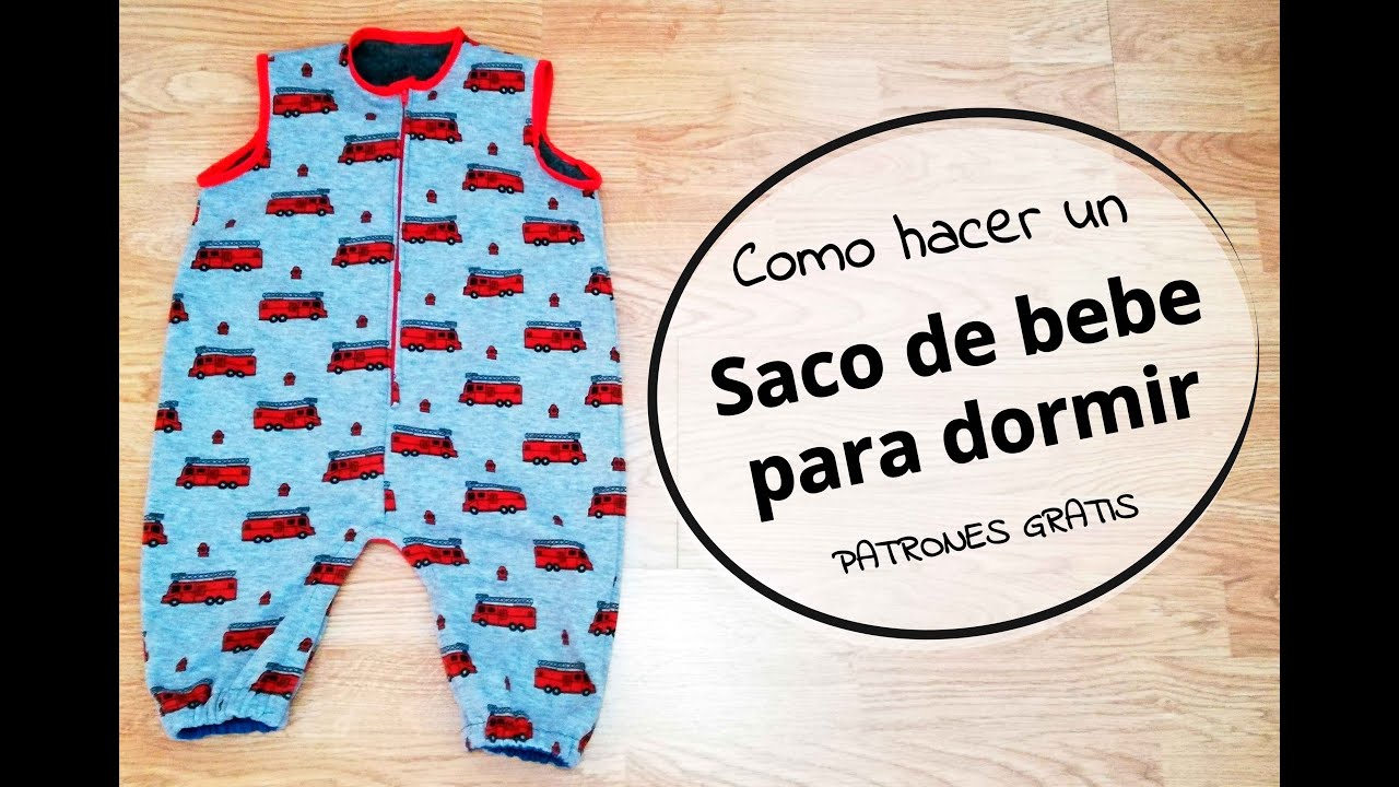Como hacer saco de bebe para dormir con piernas - patrones impresora GRATIS