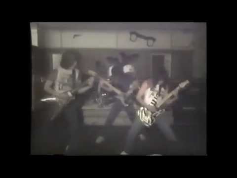 Malicious Intent band practice at Lil's Coffee Shop 1985