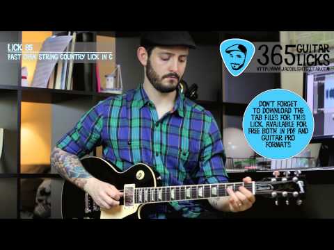 Lick 85/365 - Fast Open String Country Lick in C | 365 Guitar Licks Project