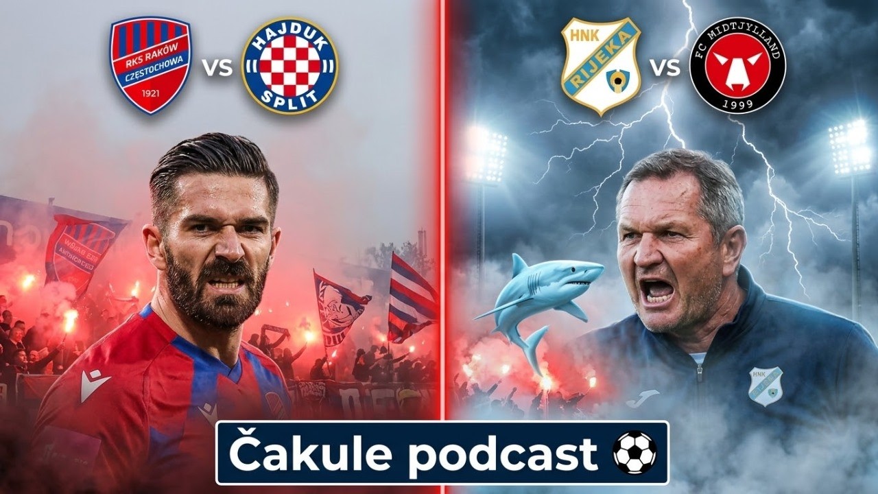 Live stream Rujevica: Rijeka - Midtjylland 1:4| Raków - Hajduk 2:3 - komentari