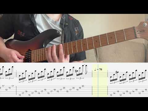 Hybrid Picking (Banjo Roll) lick - Intermediate Guitar Tab | Lesson | Tutorial