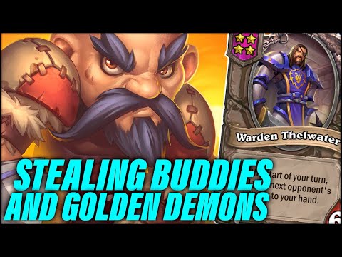 Stealing Buddies and Golden Demons | Dogdog Hearthstone Battlegrounds