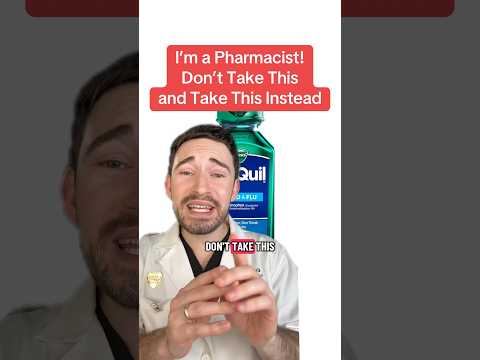 Pharmacist explains 🚨 Why you shouldn’t take NyQuil + better cold & flu alternatives 👇