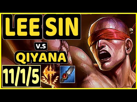 WARDEN (LEE SIN) vs QIYANA - 11/1/5 KDA JUNGLE GAMEPLAY - EUW Ranked GRANDMASTER