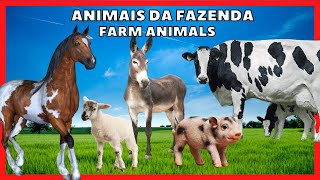  Fazenda com BOIS, Vacas, Cavalos, Porcos  |     |  ANIMAIS DA FAZENDA