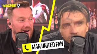 "YOU'RE A CLOWN!" Man United fan CLASHES with Jason Cundy after LOSS to Brighton!