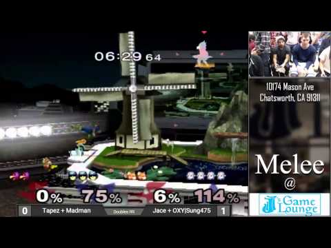 Melee at JJ's 16 - Tapez + Madman vs. Jace + OXY | Sung475 - Round Robin Doubles