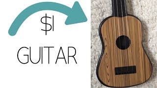 Video thumbnail for I Bought a $1 Guitar From Dollar Tree... (Actually Playable?!) by WillowBrynn Music