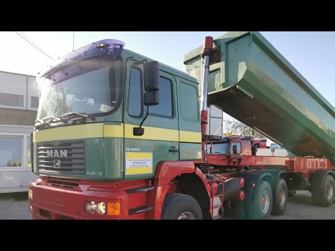 MAN 26.414 6x6 Allrad Sattelzugmaschine mit Kipphydraulik, Schalt-G, Blatt/Luft