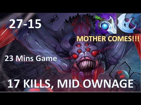 23 mins GG. 17 kills BroodMother complete ownage vs SF. How to Brood, Diffusal Manta.