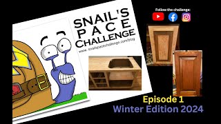 Episode 1  *NEW* Winter Edition 2024 | Snail's Pace Challenge | Refinishing our $20 kitchen cabinet