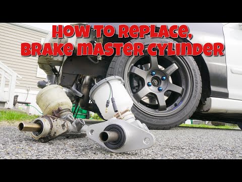 How to replace a brake master cylinder on a Acura Integra or Honda Civic