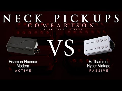 Fishman FLUENCE MODERN vs Railhammer HYPER VINTAGE - Neck Guitar Pickup Comparison Tone Demo