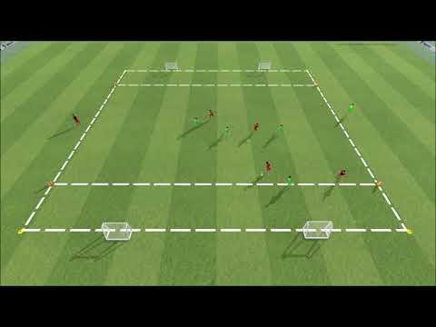 4 gegen 4 auf 4 Minitore