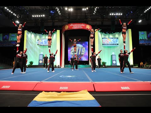 Titanes-Titanes All Star (Colombia)  L5 Int. Open Large Coed 2019 The Cheerleading Worlds.