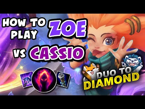 HOW TO PLAY ZOE VS CASSIOPEIA! DUO TO DIAMOND - VICKSY | League of Legends