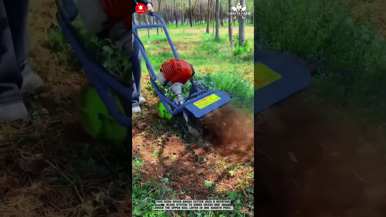 미니 파워 틸러: 고속 토양 분쇄 도구