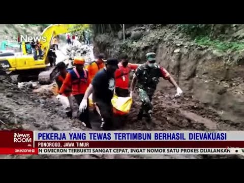 Proyek Jembatan di Ponorogo Ambruk, 2 Pekerja Tewas Tertimpa Reruntuhan Part 01 #iNewsRoom 16/12