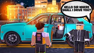 RICH MAN BUILDS A CUSTOM WIDEBODY CULLINAN AND HIRES A DRIVER in This Roblox GAME!!!