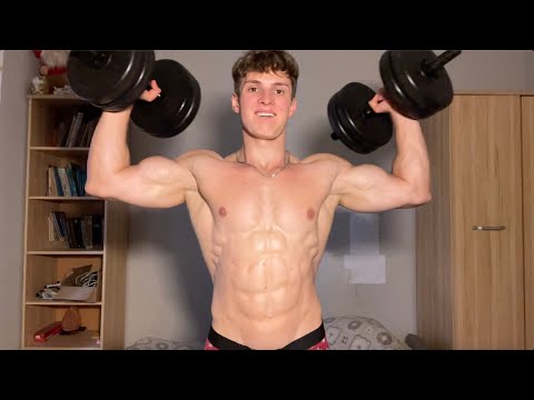 Oiled Muscle Pump Routine | Big Arms, Chest, and Shoulder Flexing