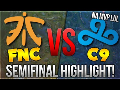 FNC vs C9 Semifinal Highlight! NA MVP LUL [League of Legends]