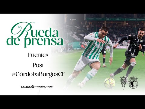 Adrián Fuentes' press conference after the victory against Burgos