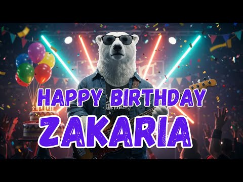 ZAKARIA Happy Birthday Song - Happy Birthday to Zakaria