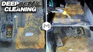 Deep Cleaning Dirty Car | Detailing Transformation Disgusting Cars Interiors!