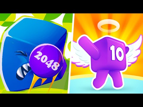 Ball Master 2048 Shooter vs Level Up Numbers 2048 - Max Level Gameplay (Part 1)