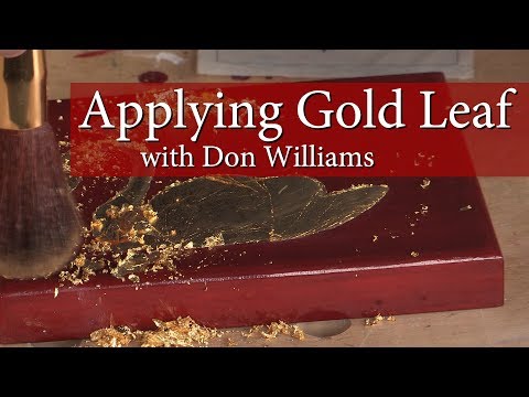 Applying Gold Leaf