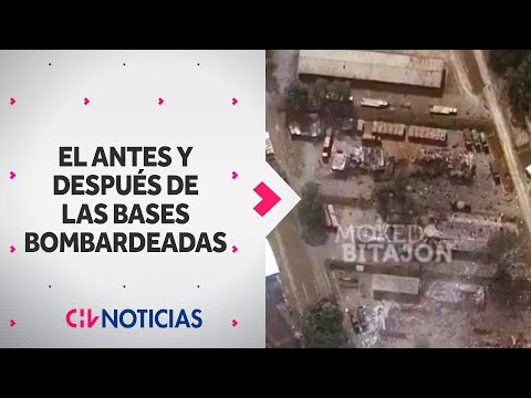 The before and after of the bases bombed by the US in Venezuela