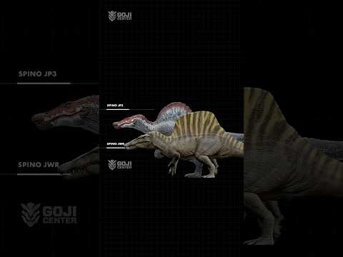 Jp3 Spino and JW Spino Comparison #trex #dinosaur #jurassicworld